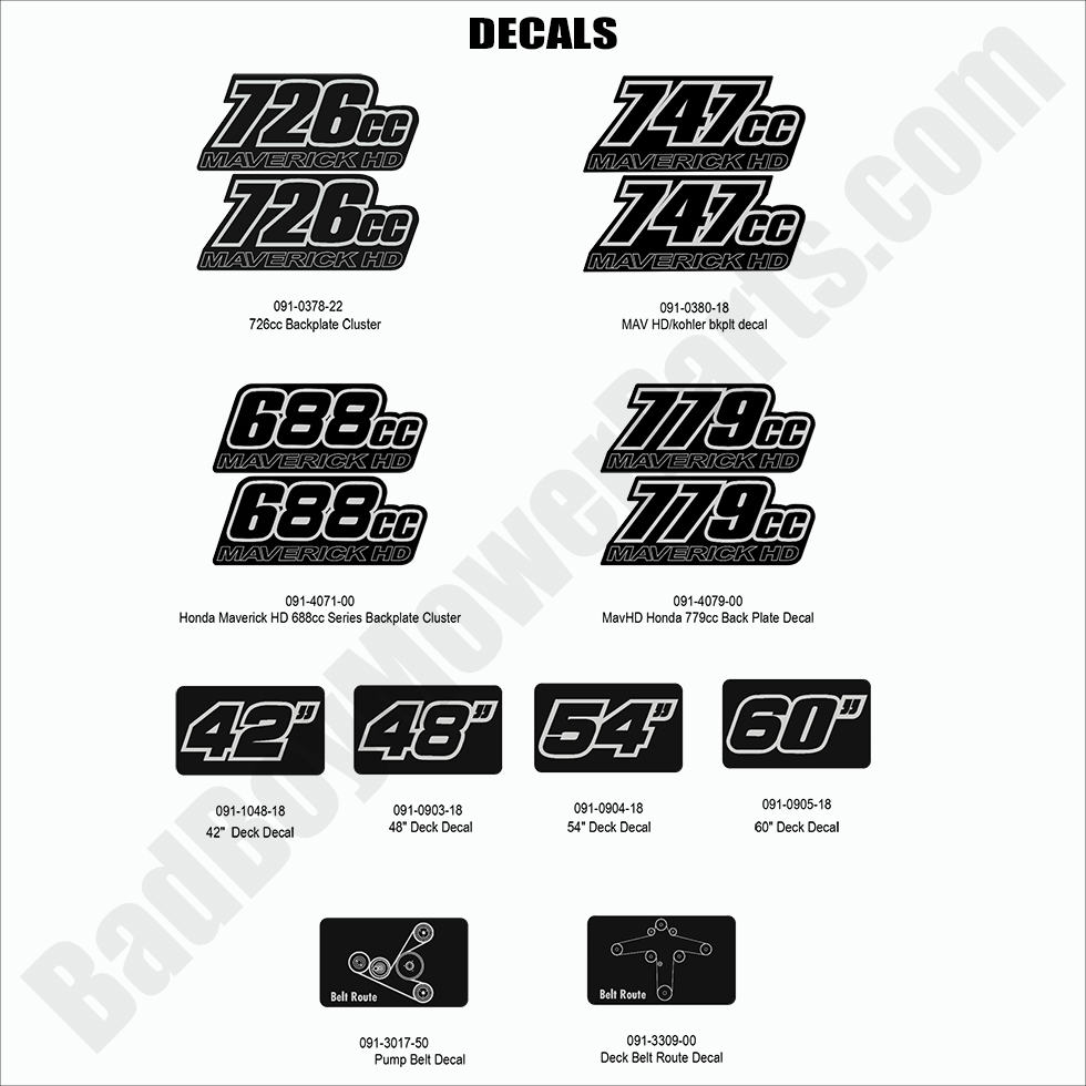 2022 Maverick HD - Decals - 2